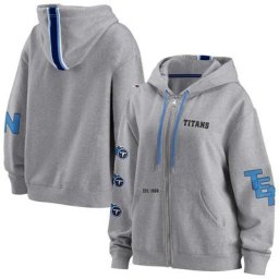 SWEAT-SHIRT À CAPUCHE FERMETURE ÉCLAIR POUR FEMME OML TITAN GRIS 21 SWTLADZIP