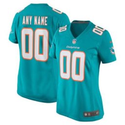 Maillot Miami Dolphins Nike Game Team Color - Personnalisé - Femme