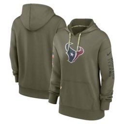 Nike Olive Houston Texans 2022 Salute To Service Performance Sweat à capuche pour femme