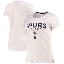 T-Shirt Tottenham Hotspur Graphique - Blanc/Marine - Femme