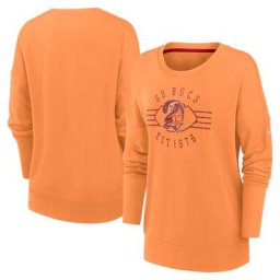Sweat-shirt Performance Icon Tampa Bay Buccaneers Rewind Playback Nike orange pour femme