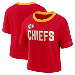 Haut court tendance à hanches hautes des Chiefs de Kansas City Nike pour femme, rouge