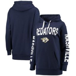 Sweat à capuche pour femme G-III 4Her by Carl Banks Navy Nashville Predators Extra Inning