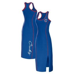 Robe mi-longue WEAR by Erin Andrews Royal Chicago Cubs à dos nageur pour femme