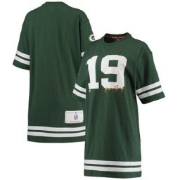 Robe Tommy Hilfiger Green Green Bay Packers Clair à manches mi-longues pour femme