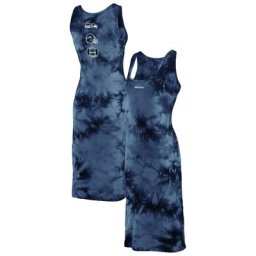 WEAR by Erin Andrews College Navy Seattle Seahawks Robe débardeur tie-dye pour femmes