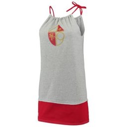 Refried Apparel - Robe débardeur vintage durable San Francisco 49ers grise pour femme