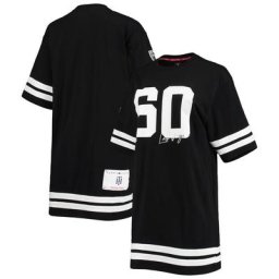 Robe à manches mi-longues Tommy Hilfiger Las Vegas Raiders Clair pour femme, noire