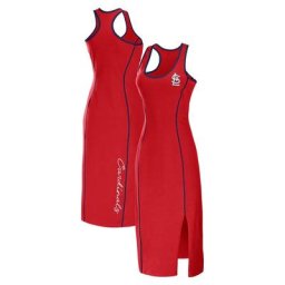 WEAR by Erin Andrews - Robe mi-longue rouge à dos nageur St. Louis Cardinals pour femmes