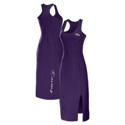 WEAR by Erin Andrews - Robe mi-longue violette à dos nageur Baltimore Ravens