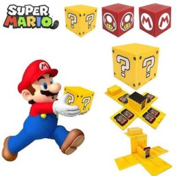 Étui de rangement pour cartes de jeu Super Mario Switch boîte de collection de cartes de jeu Anime