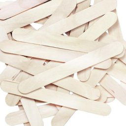 Bâtonnets de crème glacée en bois naturel bâtonnets de sucettes glacées pour la maison fête d'été