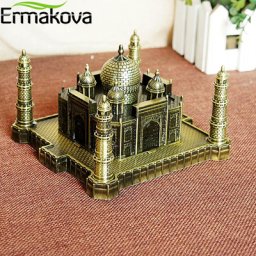 ERMAKOVA-Figurine de bâtiment indien en métal bronze antique modèle Taj Mahal architecture de