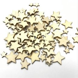 Petites étoiles en bois artisanat pour décoration de fête panneau d'aggloméré décorations de