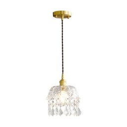 Lampe LED Vintage à tête unique en verre au design rétro européen design moderne luminaire