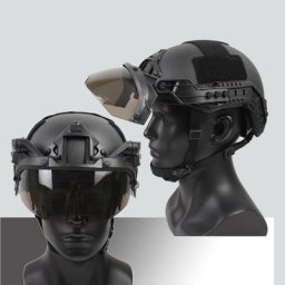 Casque Dulhelmet réglable lunettes à rabat airsoft paintball casque rapide coupe-vent