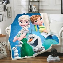 Couverture Disney Frozen pour enfants couette de canapé pour enfants literie de voyage velours