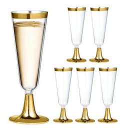 Flûtes à Champagne en Plastique de 150ml Verre à Vin Rouge Poulet Gobelet à Cocktail Fournitures