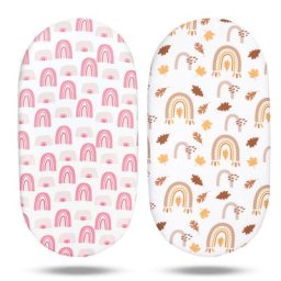 Drap-housse de lit pour bébé drap de lit respirant et confortable élastique pour berceau de