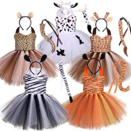 Vêtements d'animaux de dessin animé pour enfants costume de cosplay pour filles robes de fête