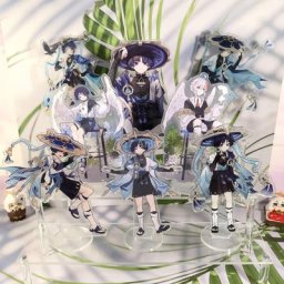 Figurine de dessin animé Genshin Impact support en acrylique modèle Scaramouche assiette de