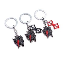 Porte-clés de casque Berserk Guts Anime pour hommes et femmes porte-clés de voiture porte-clés