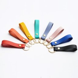 Porte-clés en cuir PU pour hommes et femmes cadeau d'affaires sangle de clé de voiture