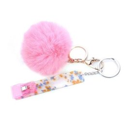 Porte-clés extracteur de carte en matériau acrylique personnalisé porte-clés attrape-carte de