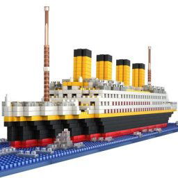 Blocs de construction de bateau de croisière Titanic de Micro taille Kit de briques de bateau en