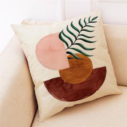 Housses de coussin de canapé en lin taie d'oreiller de voiture conception de géométrie abstraite