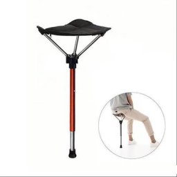 Mini tabouret rétractable portable à une jambe mobilier d'extérieur réglable chaise pliante pour