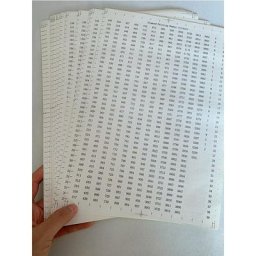 Outils de bricolage DMC-447 autocollants de numéro de couleur pour 5D Diamant Peinture Boîte de