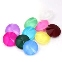 Strass ronds moka Rivoli pierres fantaisie colle sur les ongles cristaux de verre Pointback 12mm