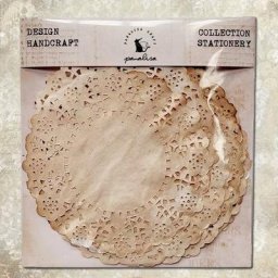 Panalisacraft-Napperon Vintage Floral Papier Café Tache Licence Scrapbooking Carte exécutive