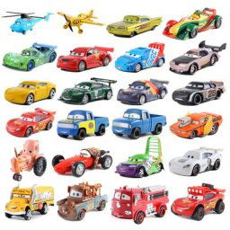 Disney Pixar-Modèle en alliage métallique pour garçons célèbre voiture 2 3 ZanTeam Speed King Rains