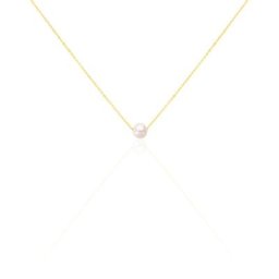 Collier Sissy Or Jaune Perle De Culture