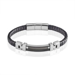 Bracelet Yannick Acier Blanc