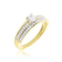 Bague Or Jaune Judita Oxyde De Zirconium