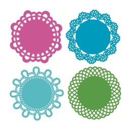 Matrices de découpe en métal pour bricolage bordure ronde en dentelle découpes de fleurs pour la