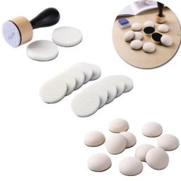 Mini outils de mélange d'encre avec mousse ronde/bombée différents ensembles de poignées avec