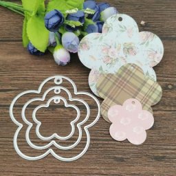 Ensemble de cadres de fleurs de prunier en métal matrices de découpe pochoirs pour bricolage