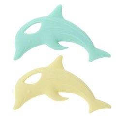 TeWindsor-Jouet de dentition en silicone DolDave pour bébé collier mignon pour nouveau-né
