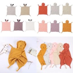 Sucette douce en pur coton pour bébé bavoir poupée Lion anneau de dentition confortable soins
