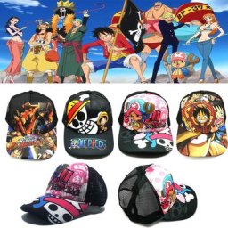 Casquette de baseball réglable One Piece pour enfants chapeau de soleil Anime dessin animé Luffy