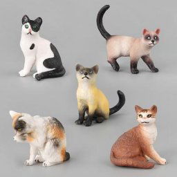 Mini Figurine de chat Miniature Simulation d'animal décoration de maison cadeau pour bricolage