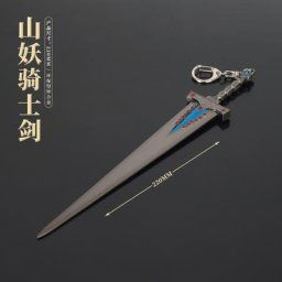 22 cm Montagne Démon Chevalier Épée Elden Anneau Jeu Périphérique Métal Armes Froides Modèle