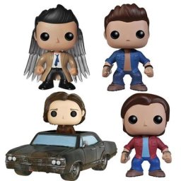 Piles KO POP Television éventuelles N Sam et ROM Action Figure Toys Smile Natural #95 Castiel #94
