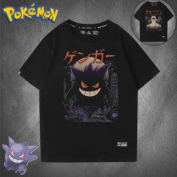 T-shirt à manches courtes Pokemon Gengar pour hommes impression cancers t-shirts en Y mode