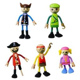 Figurine de Pirate Miniature avec bras articulés pour enfant garçon jouet de simulation