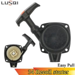 LUSQI-Démarreur à recul pour tondeuse à gazon rainurage facile 34F moteur 22cc 26cc 36cc